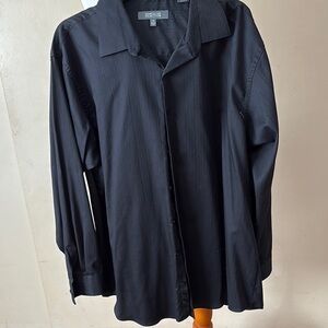 Kenneth Cole Black Dress Shirt Classic Fit